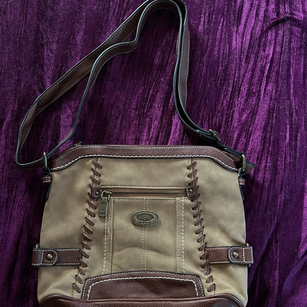 New without tags BØC Boc baseball styled leather tote purse